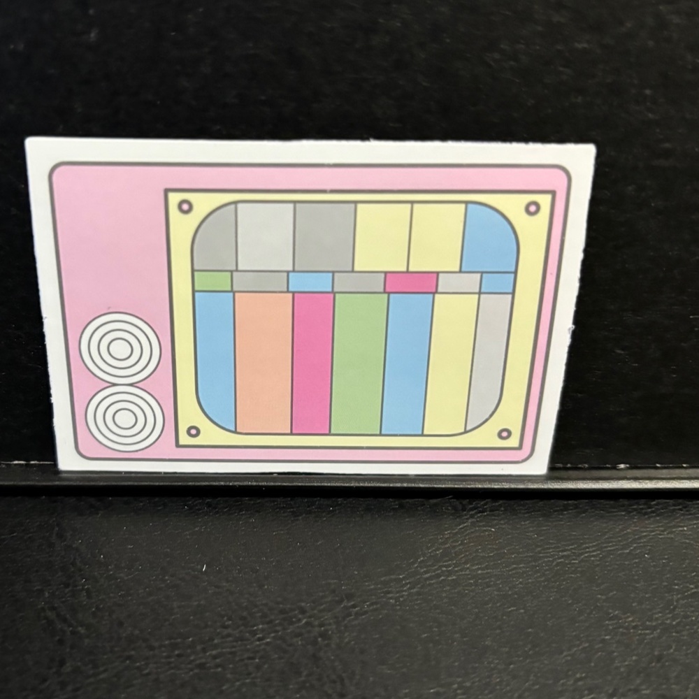 TV SET STICKER